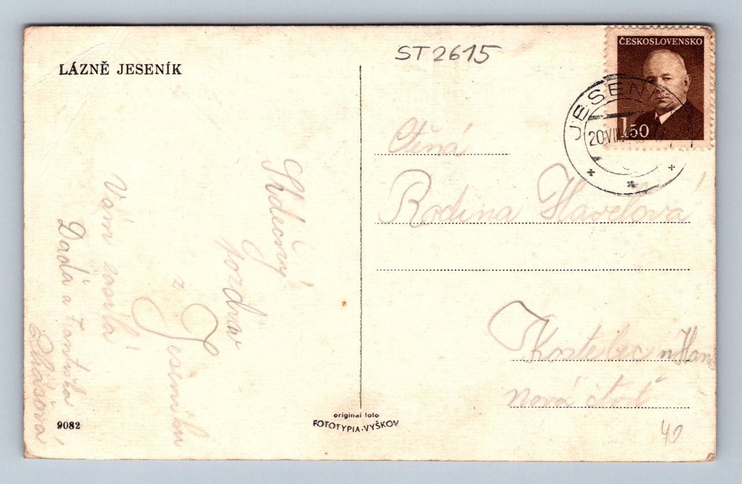 Pohlednice LÁZNĚ JESENÍK (ST2615)