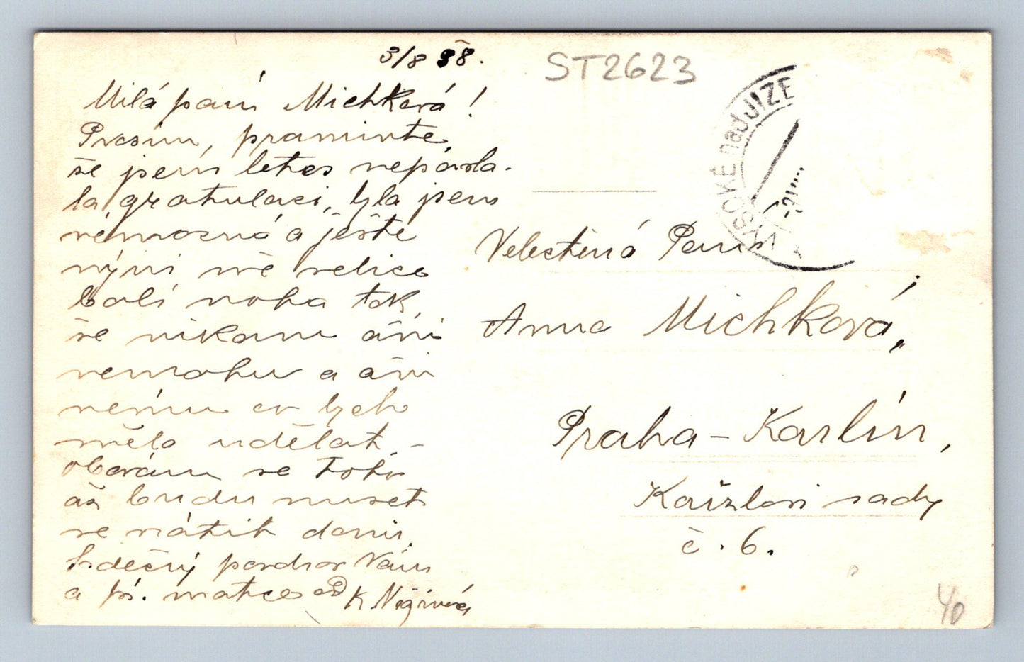Pohlednice DŮM DR. KARLA KRAMÁŘE VE VYSOKÉM N. JIZ. (ST2623)
