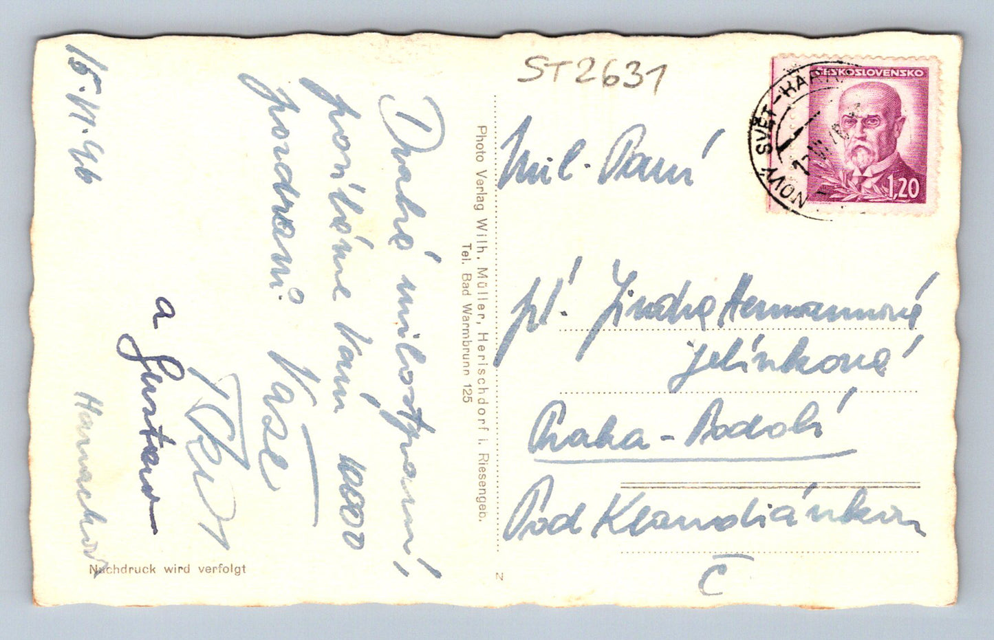 Pohlednice HARRACHOV (ST2631)