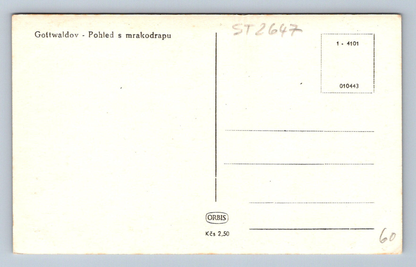 Pohlednice GOTTWALDOV (ST2647)