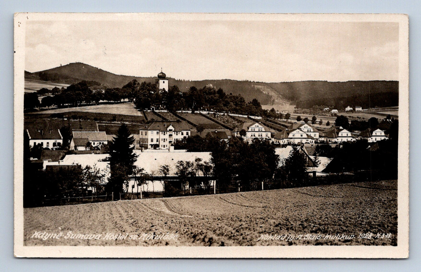 Pohlednice KDYNĚ - ŠUMAVA KOSTEL SV. MIKULÁŠE (ST2648)