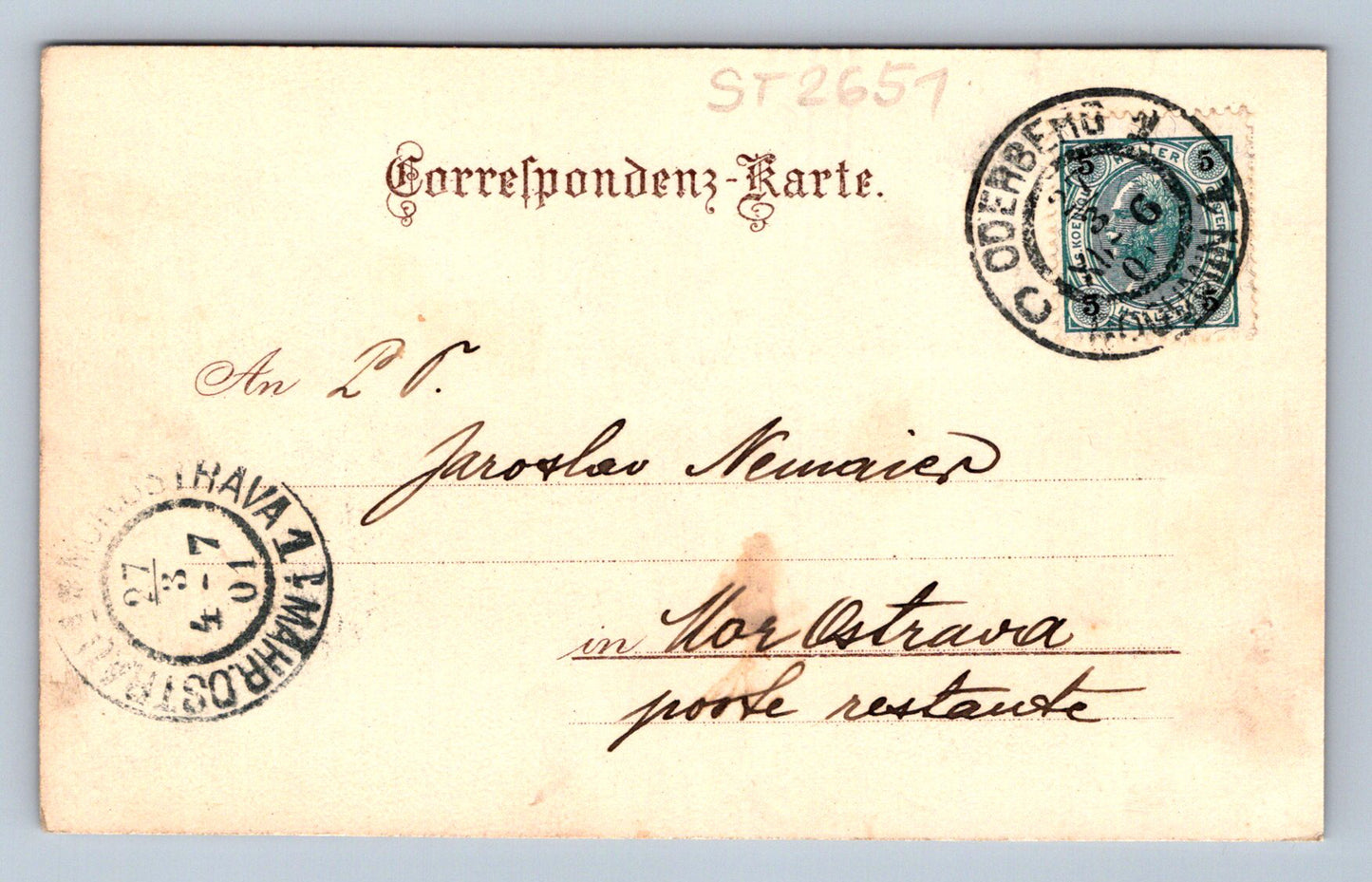 Pohlednice ODERBERG (ST2651)