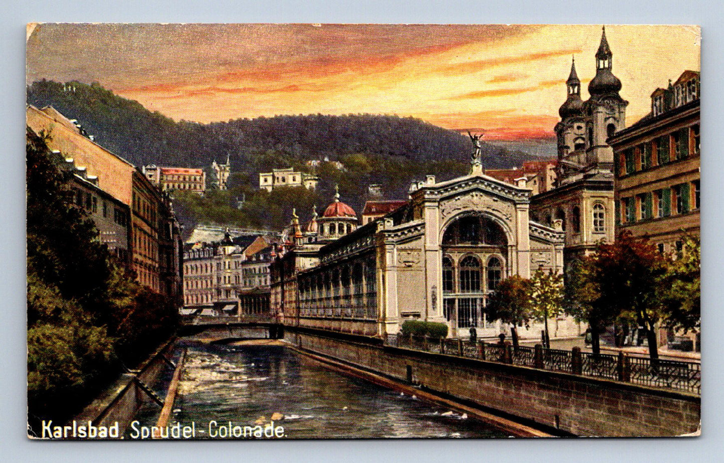 Pohlednice KARLSBAD - KARLOVY VARY - KOLONÁDA (ST2688)