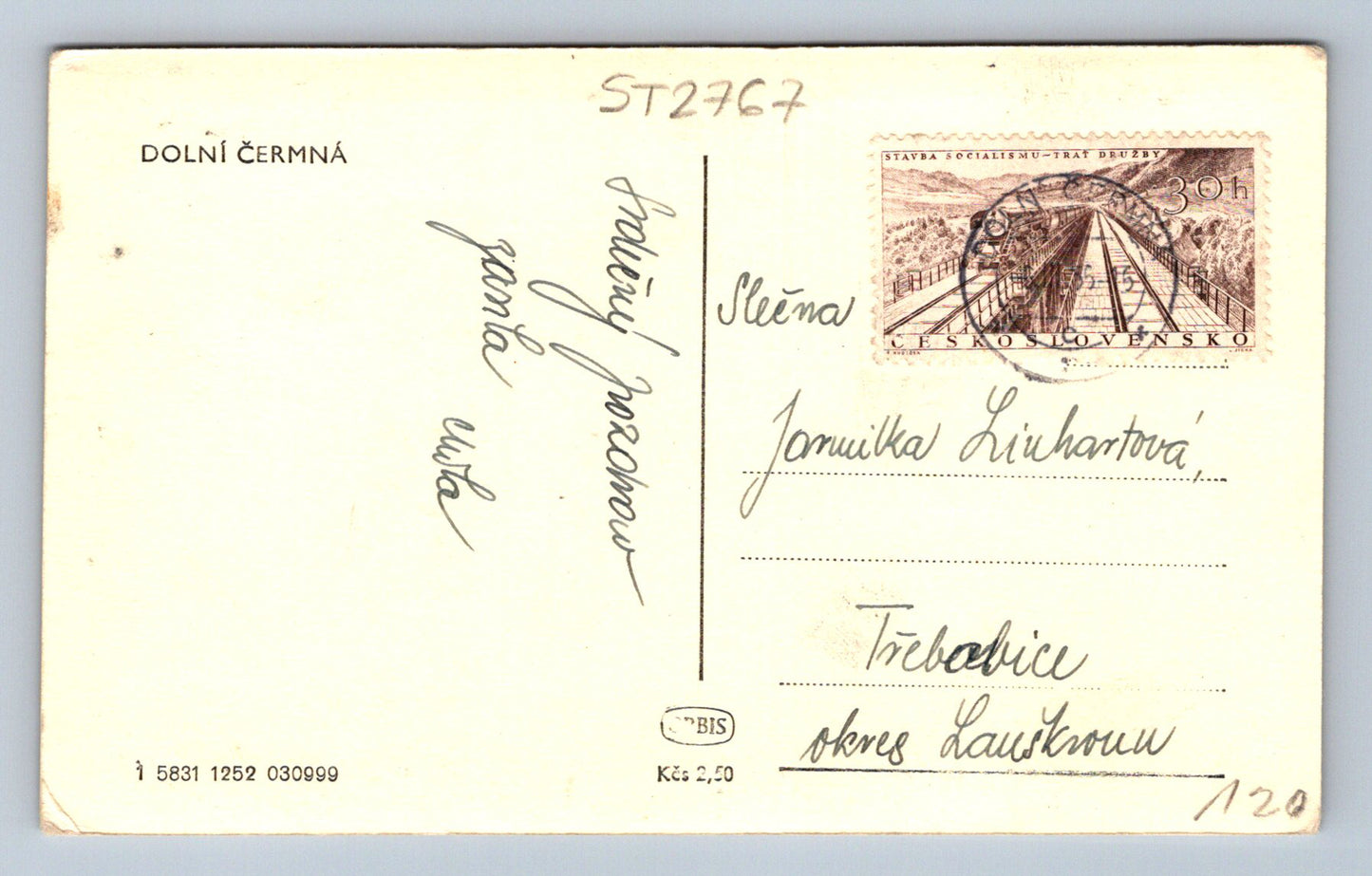 Pohlednice DOLNÍ ČERMNÁ (ST2767)