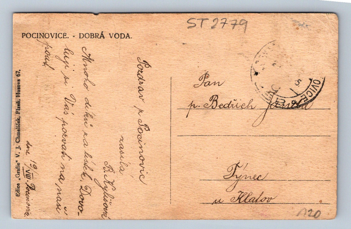 Pohlednice POCINOVICE - DOBRÁ VODA (ST2779)