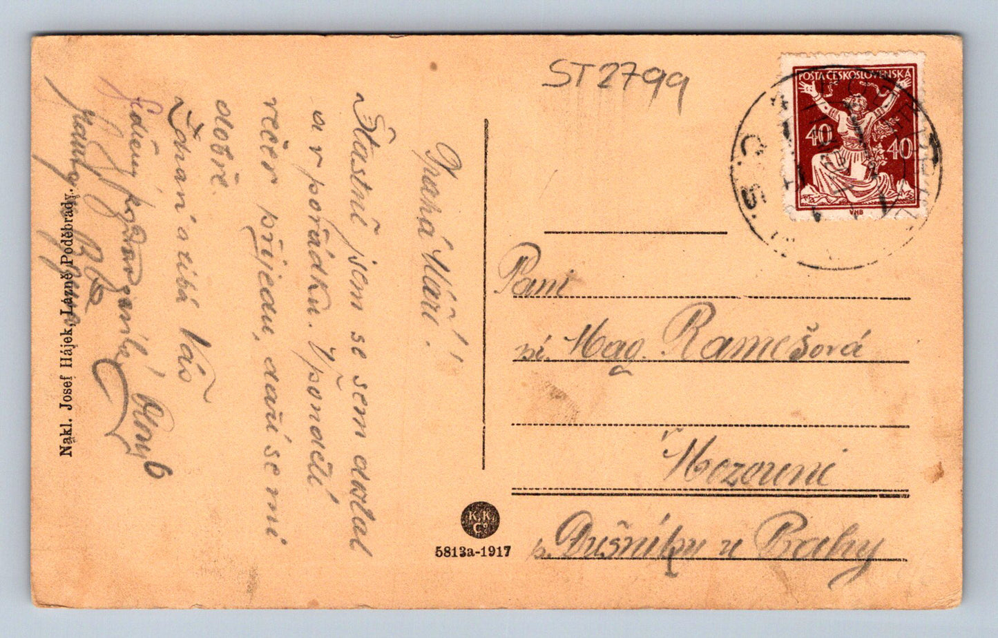 Pohlednice LÁZNĚ PODĚBRADY (ST2799)