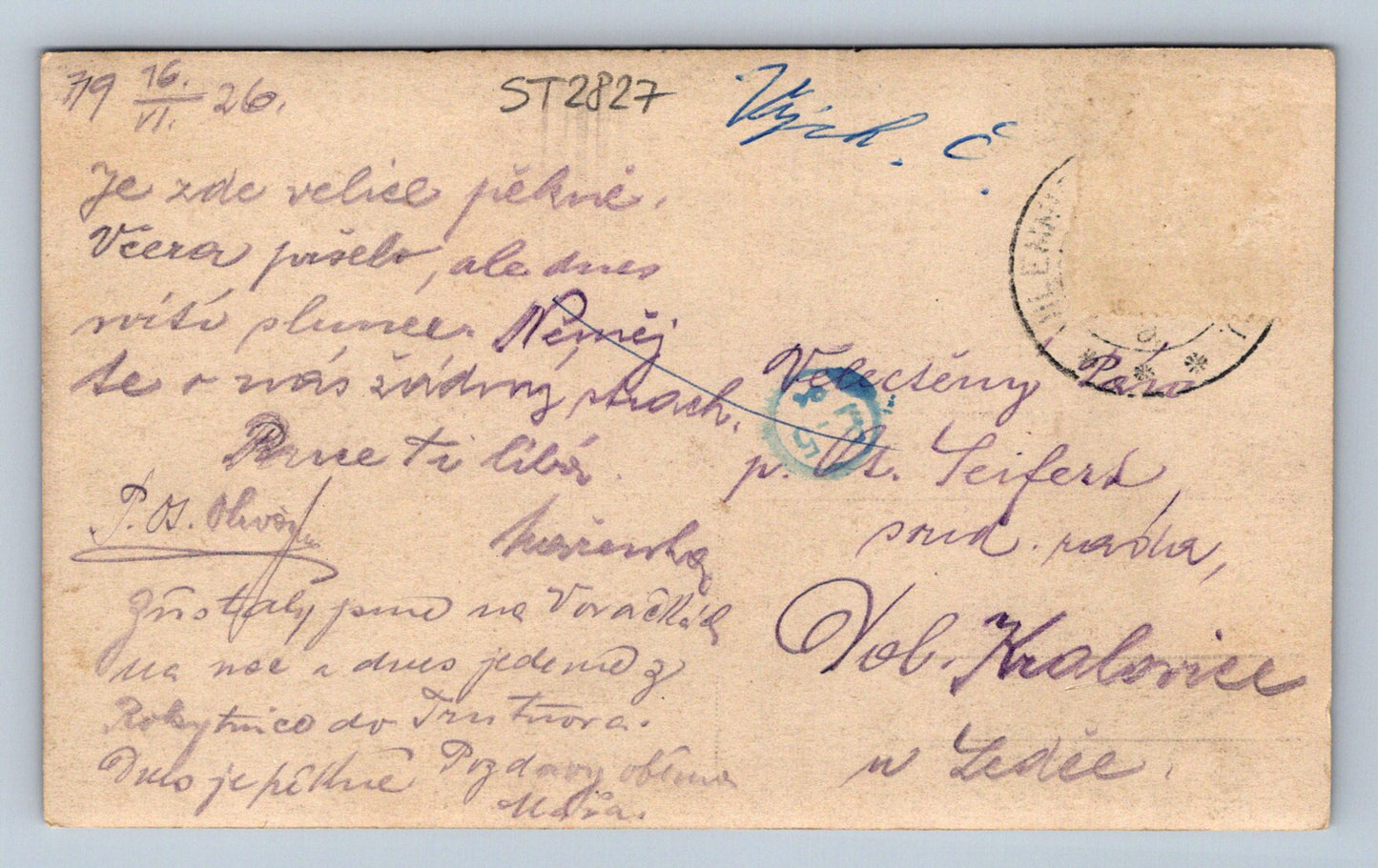 Pohlednice DVORAČKY S VLČÍM HŘEBENEM (ST2827)