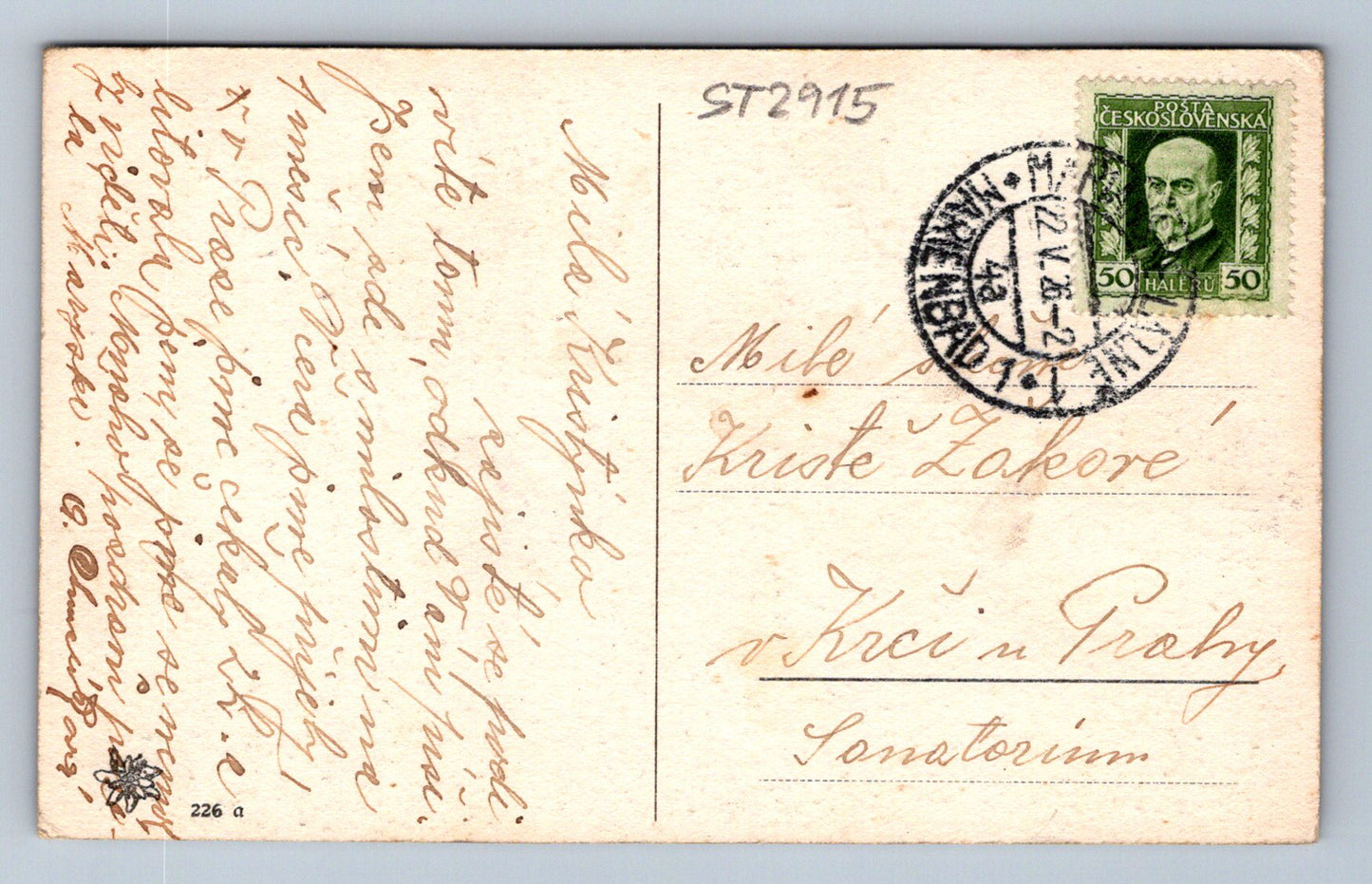 Pohlednice MARIÁNSKÉ LÁZNĚ (ST2915)