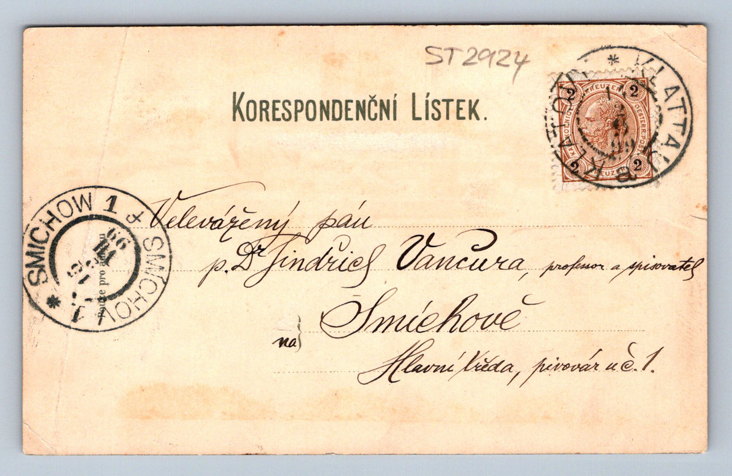 Pohlednice POZDRAV Z KLATOV (ST2924)