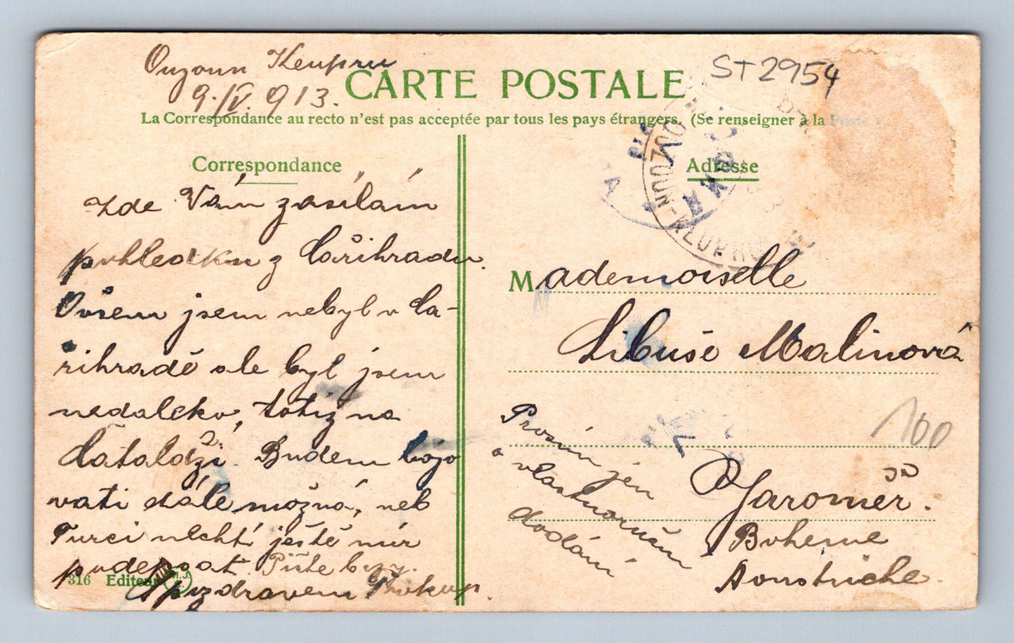 Postcard VUE PANORAMIQUE DU BOSPHORE - CONSTANTINOPLE (ST2954)