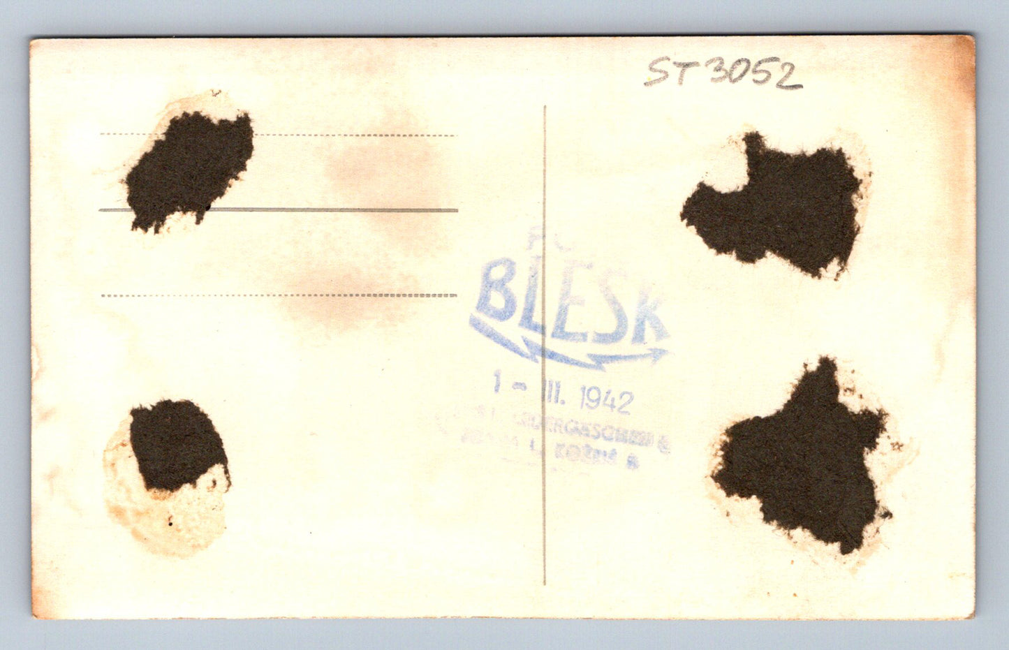 Pohlednice POHŘEB - BLESK (ST3052)