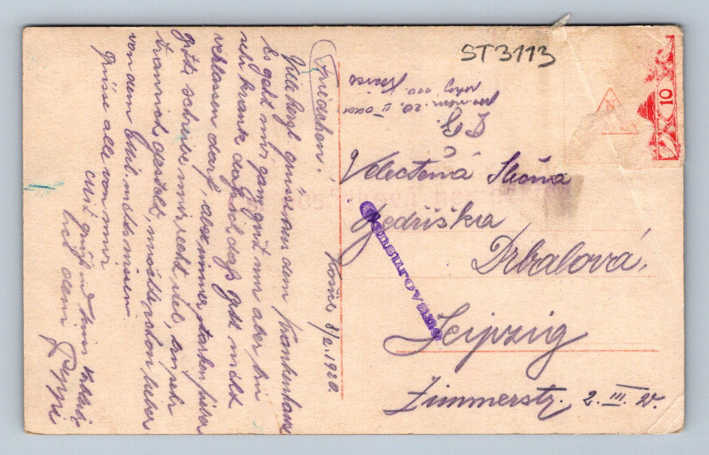 Postcard WOMAN AND MAN (ST3113)