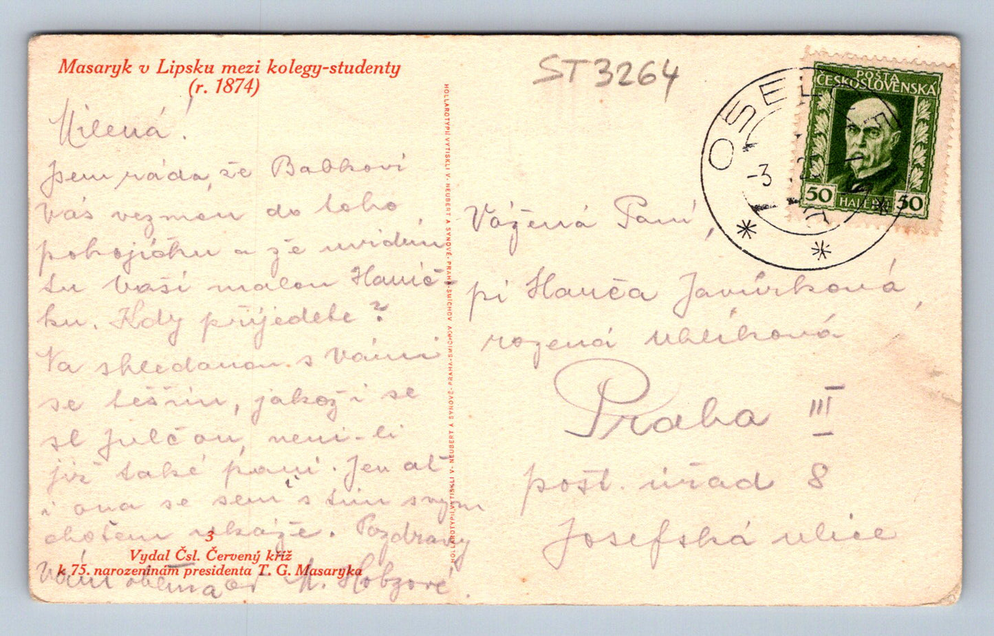 Pohlednice MASARYK V LIPSKU MEZI KOLEGY STUDENTY V ROCE 1874 (ST3264)