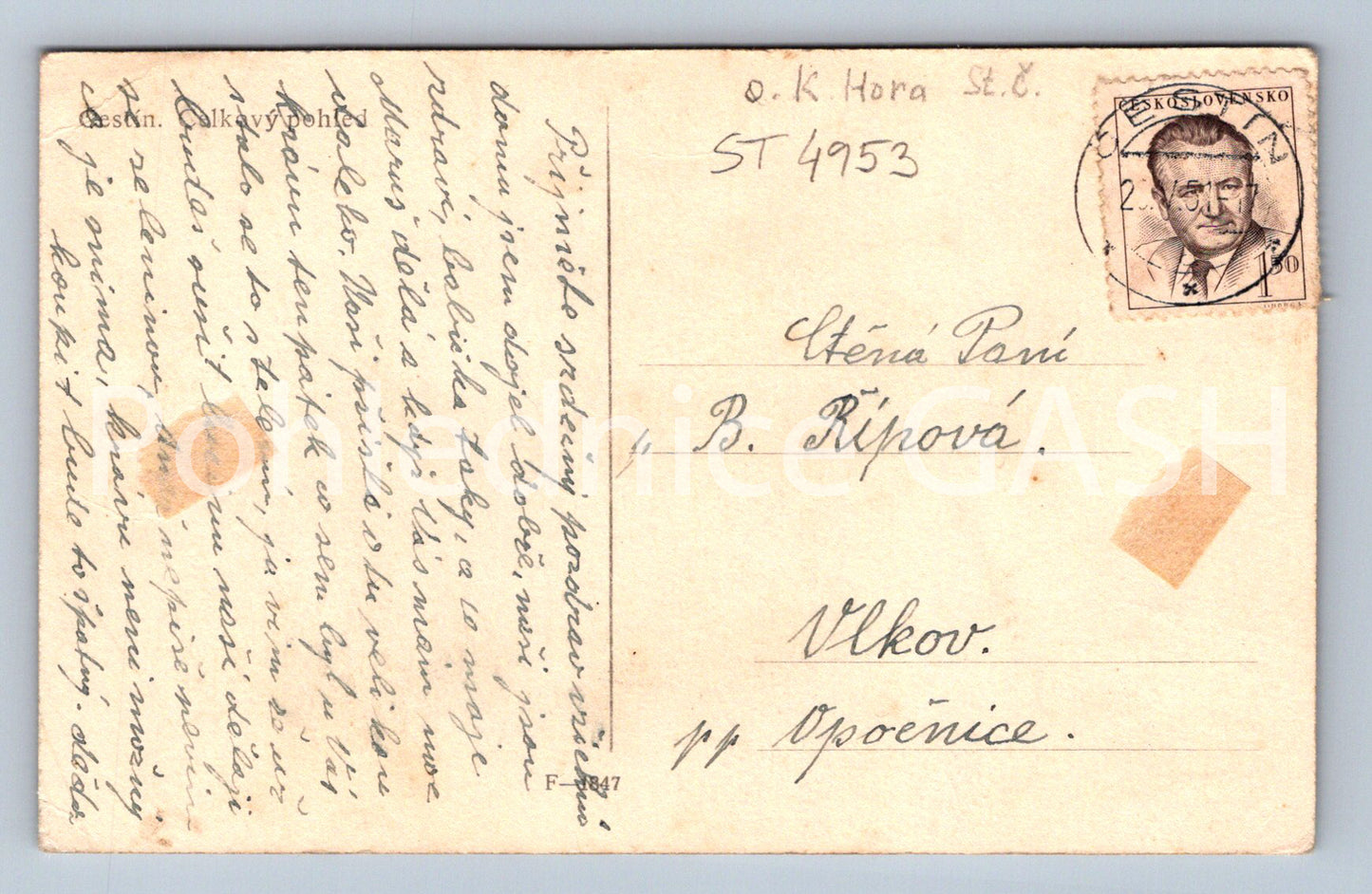 Postcard CZECH (ST4953)