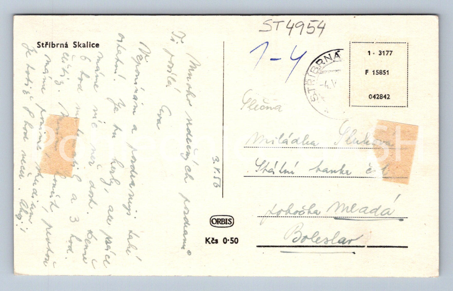 Postcard SILVER SKALICE (ST4954)