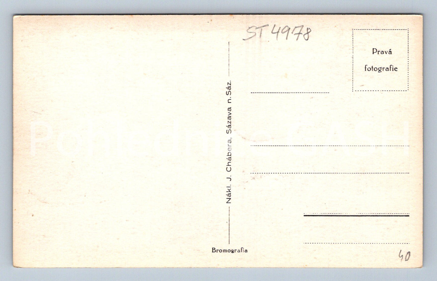 Postcard SÁZAVA - BUDDY ON SÁZAVA (ST4978)