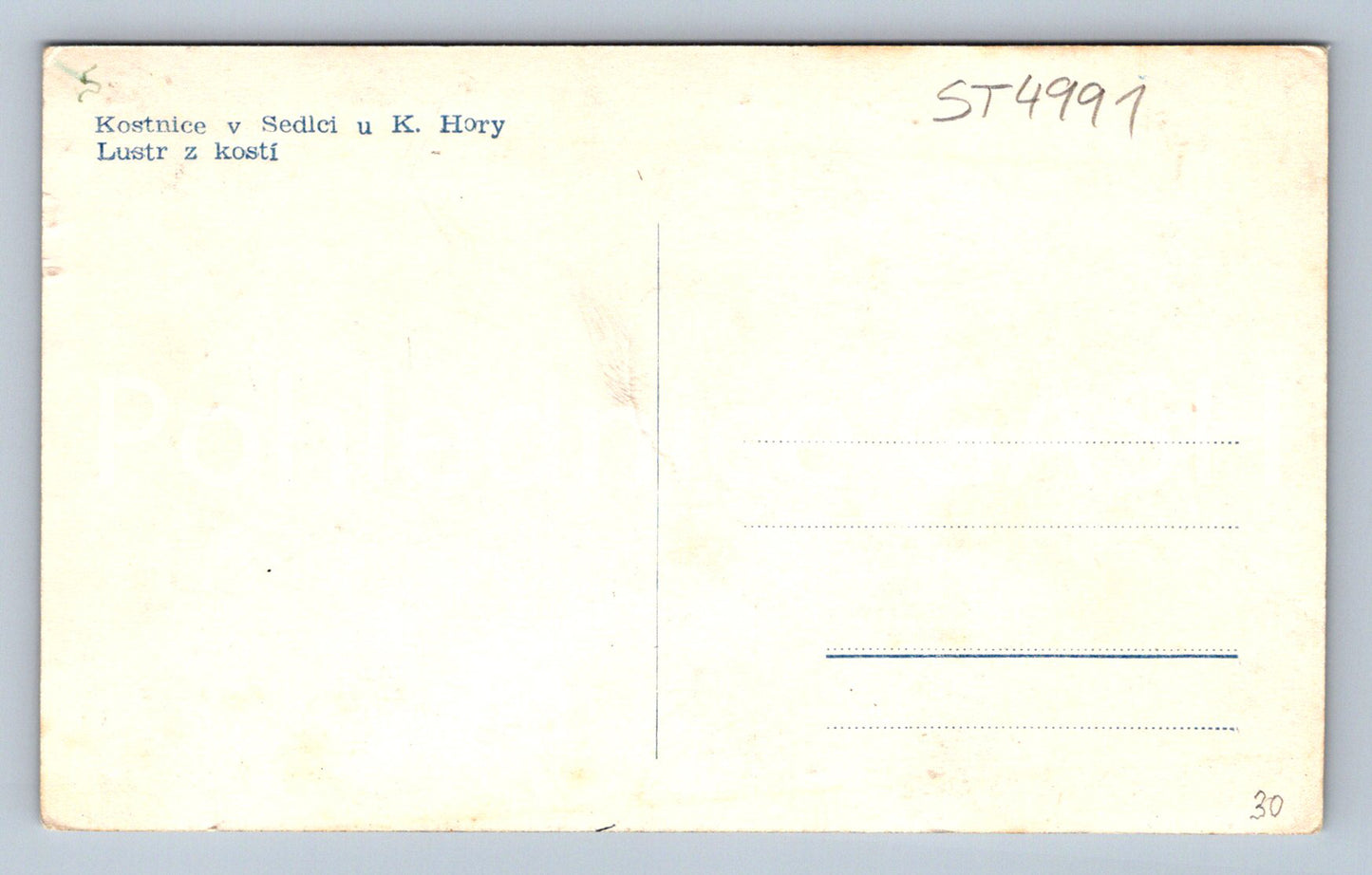 Postcard OSBERNSTEIN IN SEDLEC U K. HORY (ST4991)