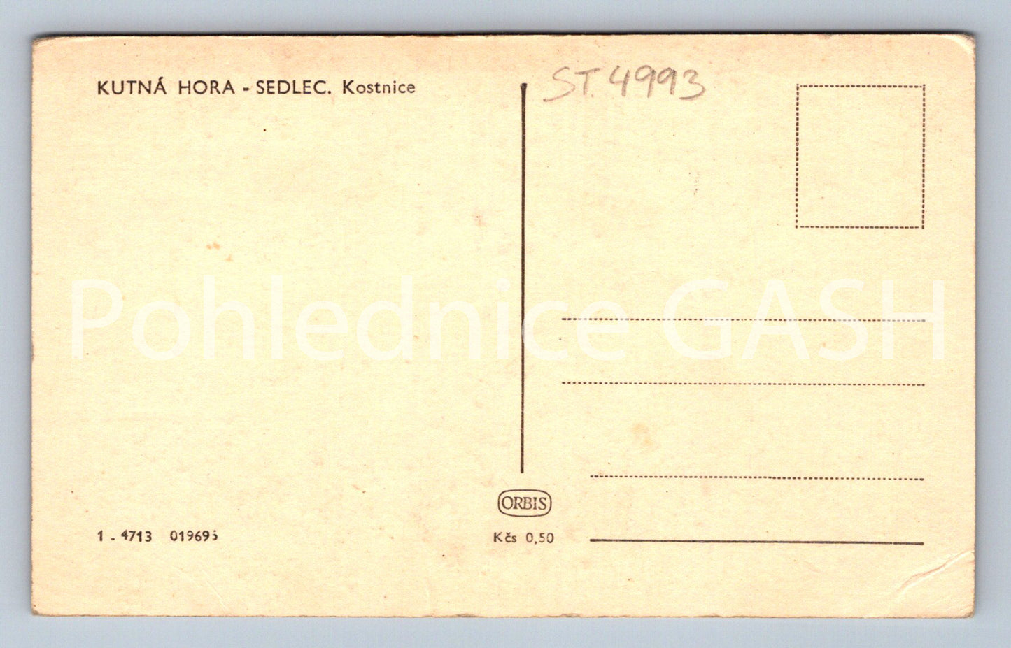 Postcard KUTNÁ HORA - SEDLEC (ST4993)