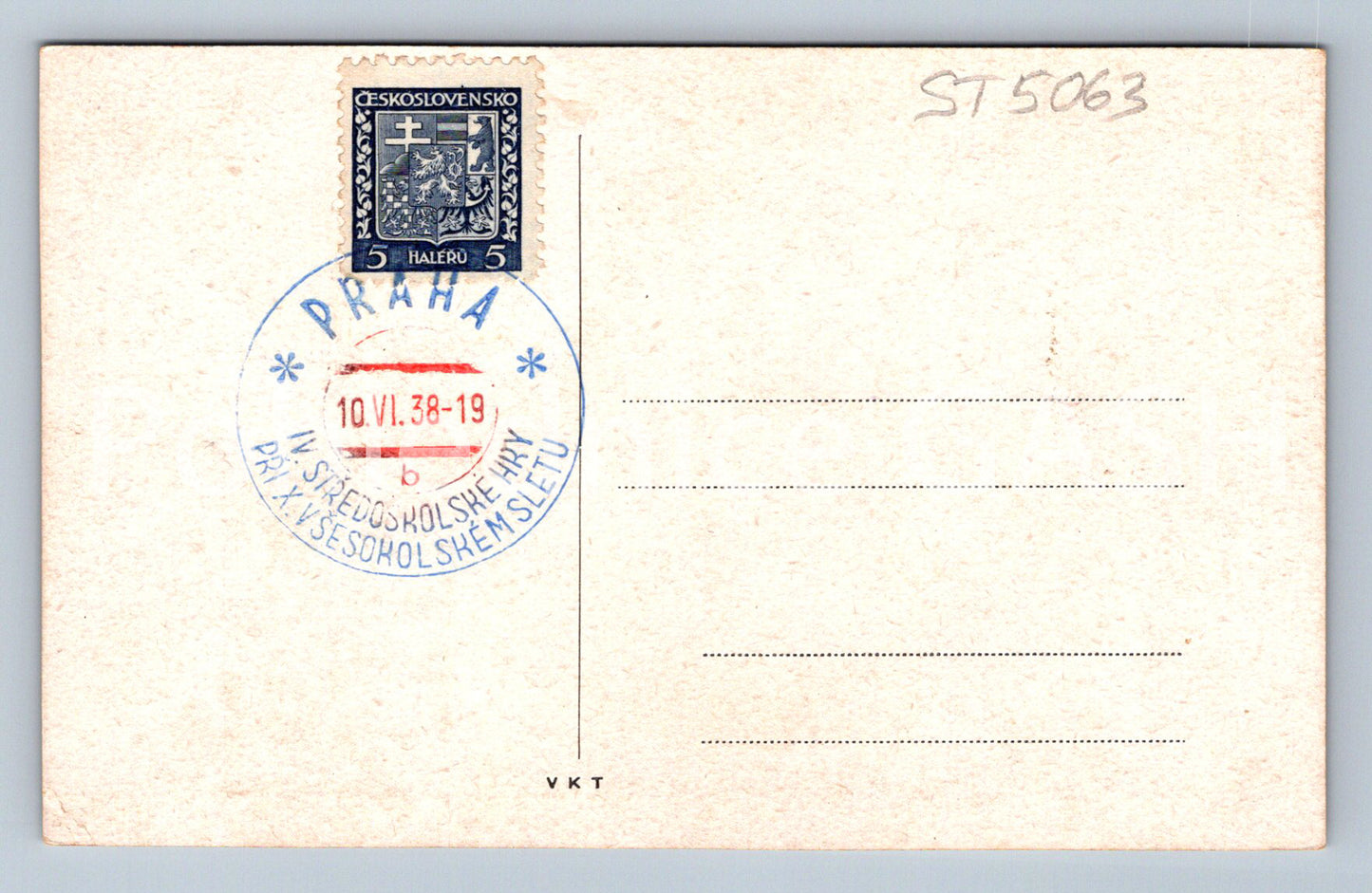 Postcard PRAGUE (ST5063)