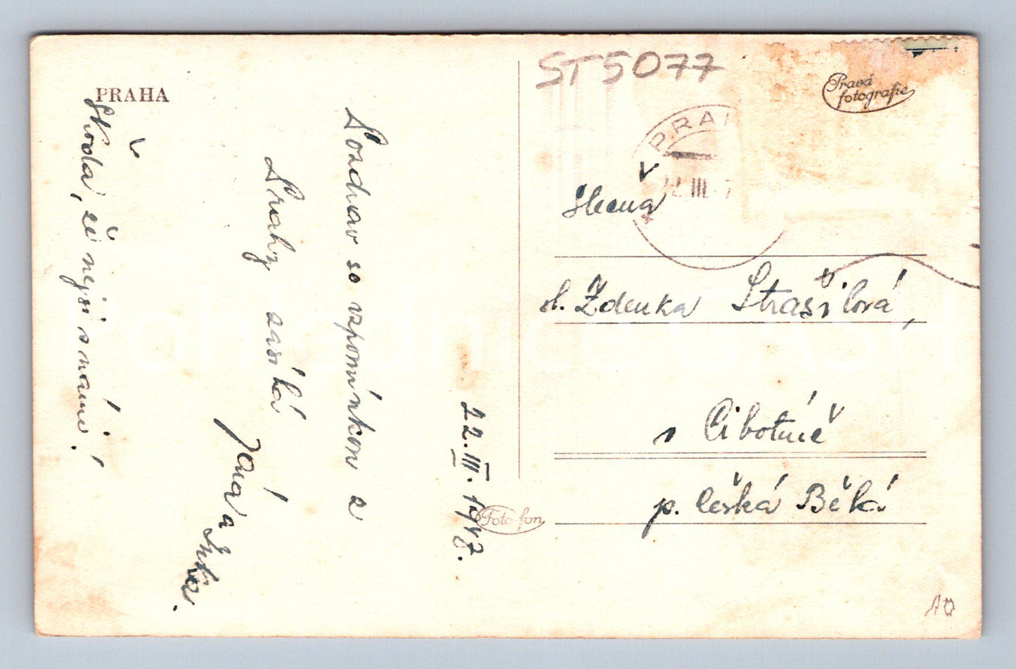 Postcard PRAGUE (ST5077)