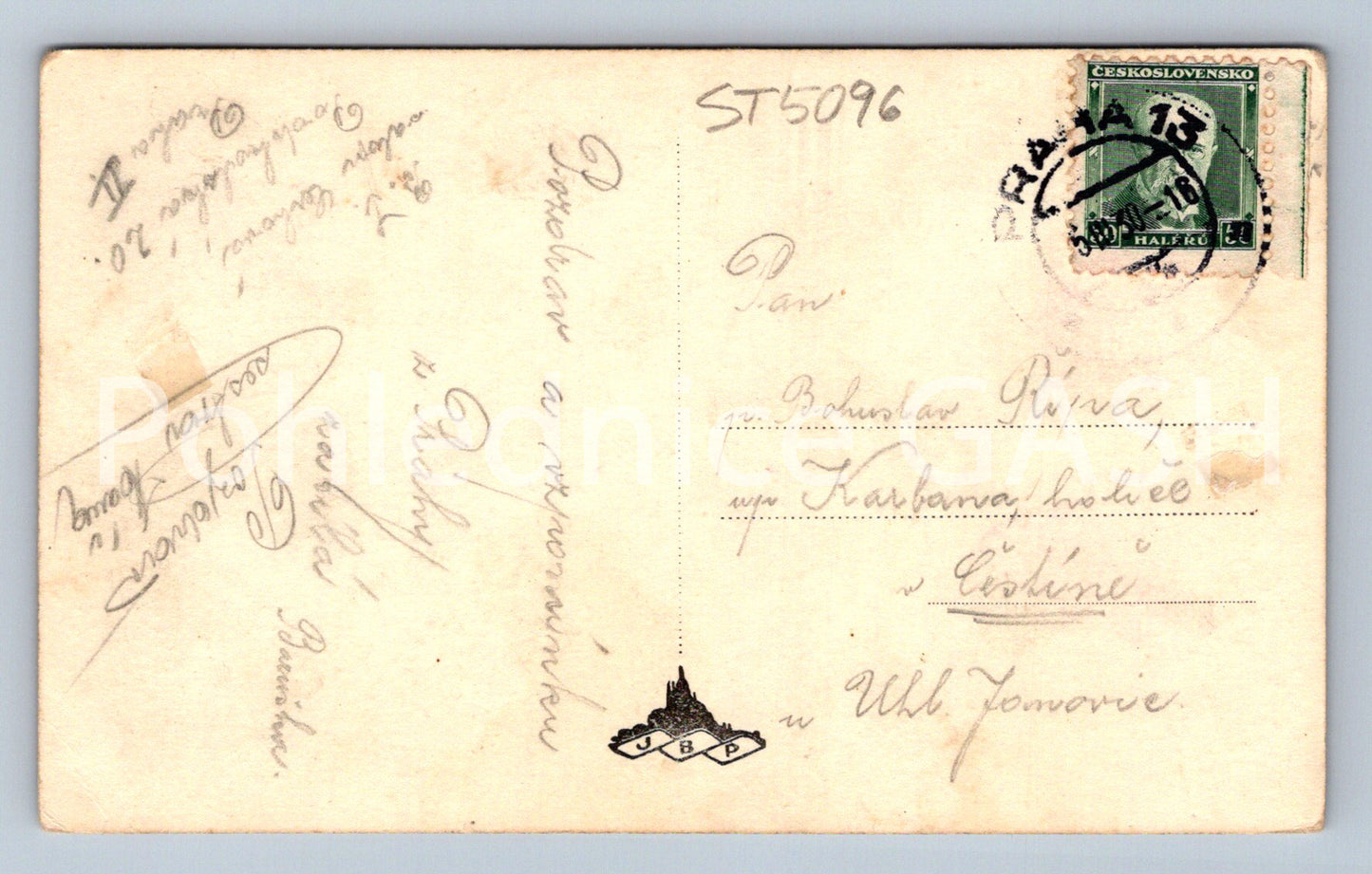 Postcard PRAGUE RAILWAY STATION (ST5096)