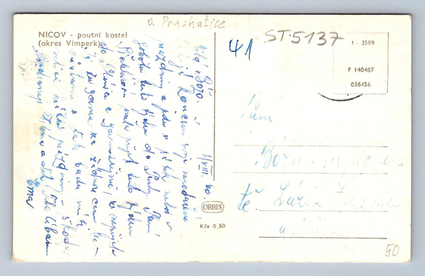 Postcard NICOV (ST5137)