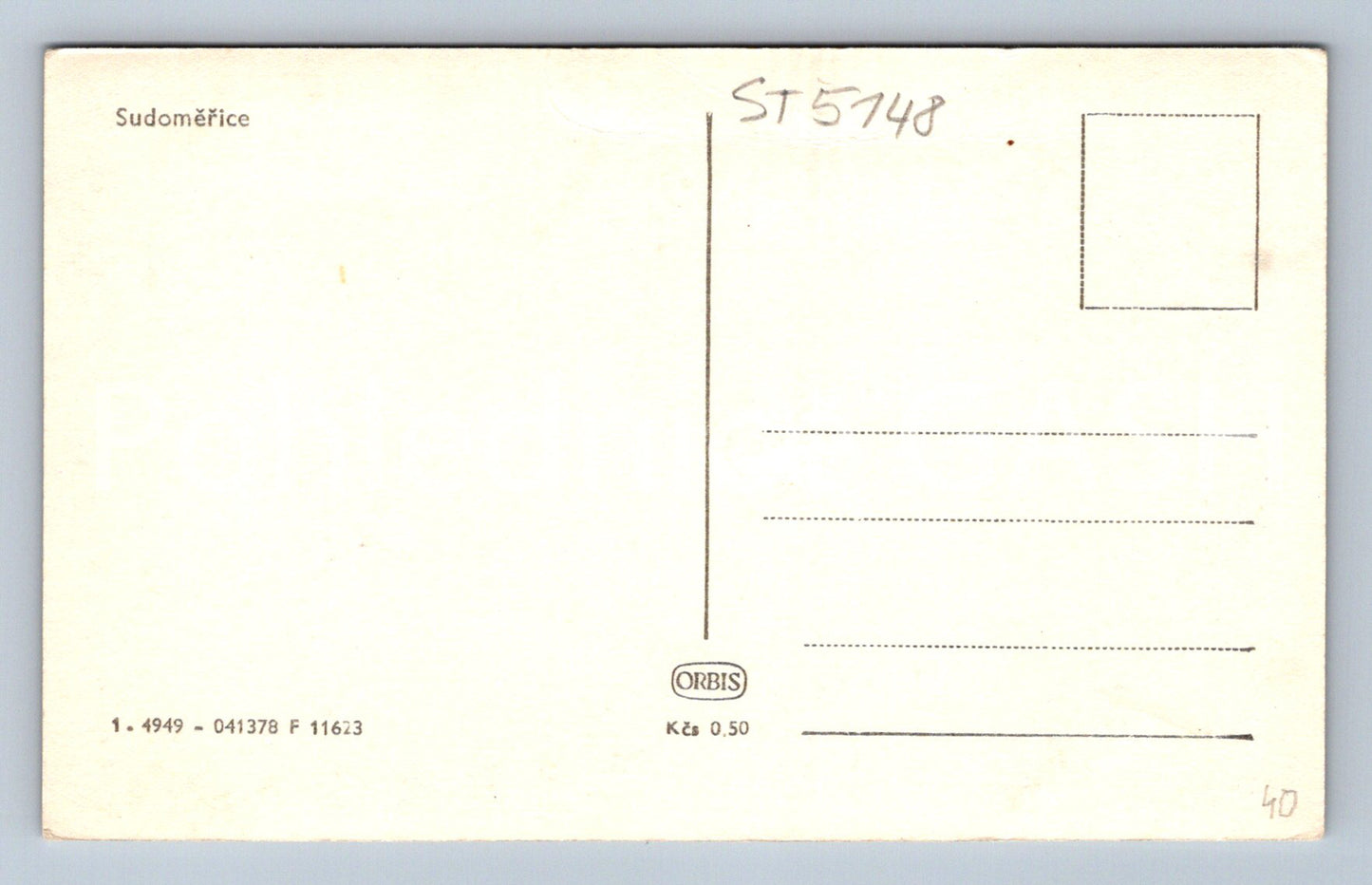 Postcard SUDOMÉŘICE (ST5148)