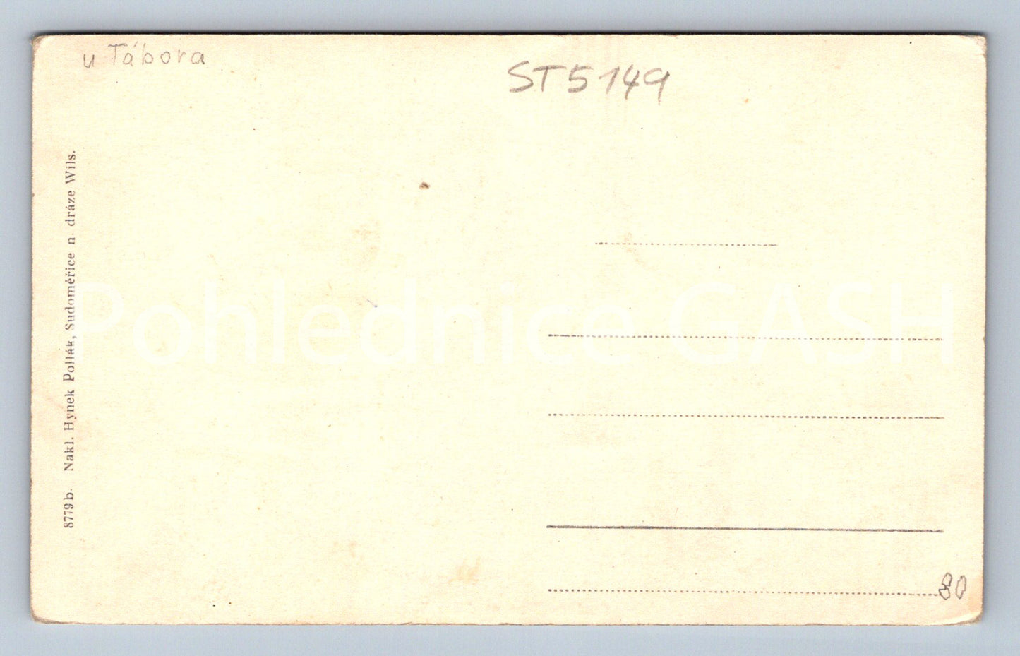 Postcard TÁBOR (ST5149)