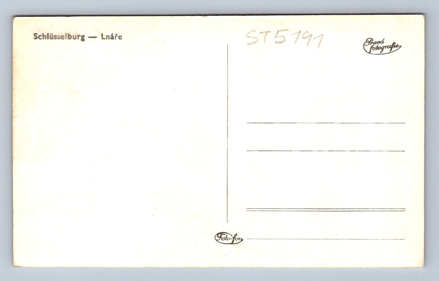 Postcard LINEN (ST5191)