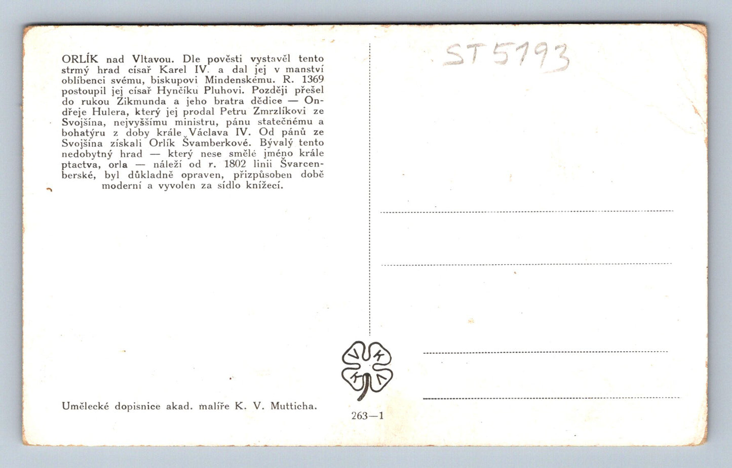 Postcard EAGLE (ST5193)