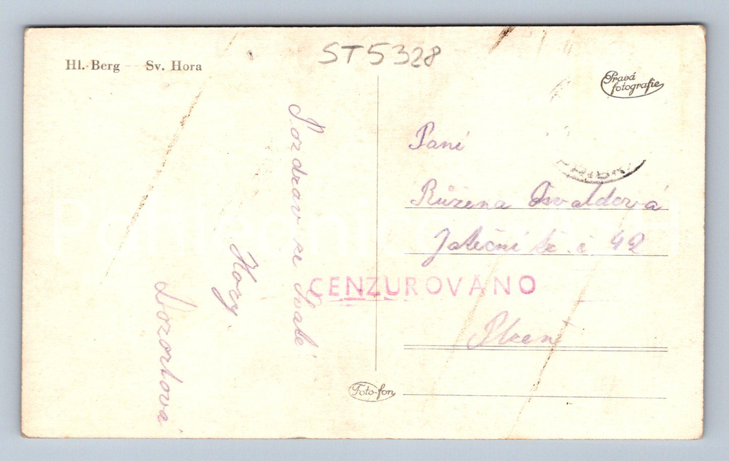 Pohlednice SV. HORA - KOLÁŽ (ST5328)