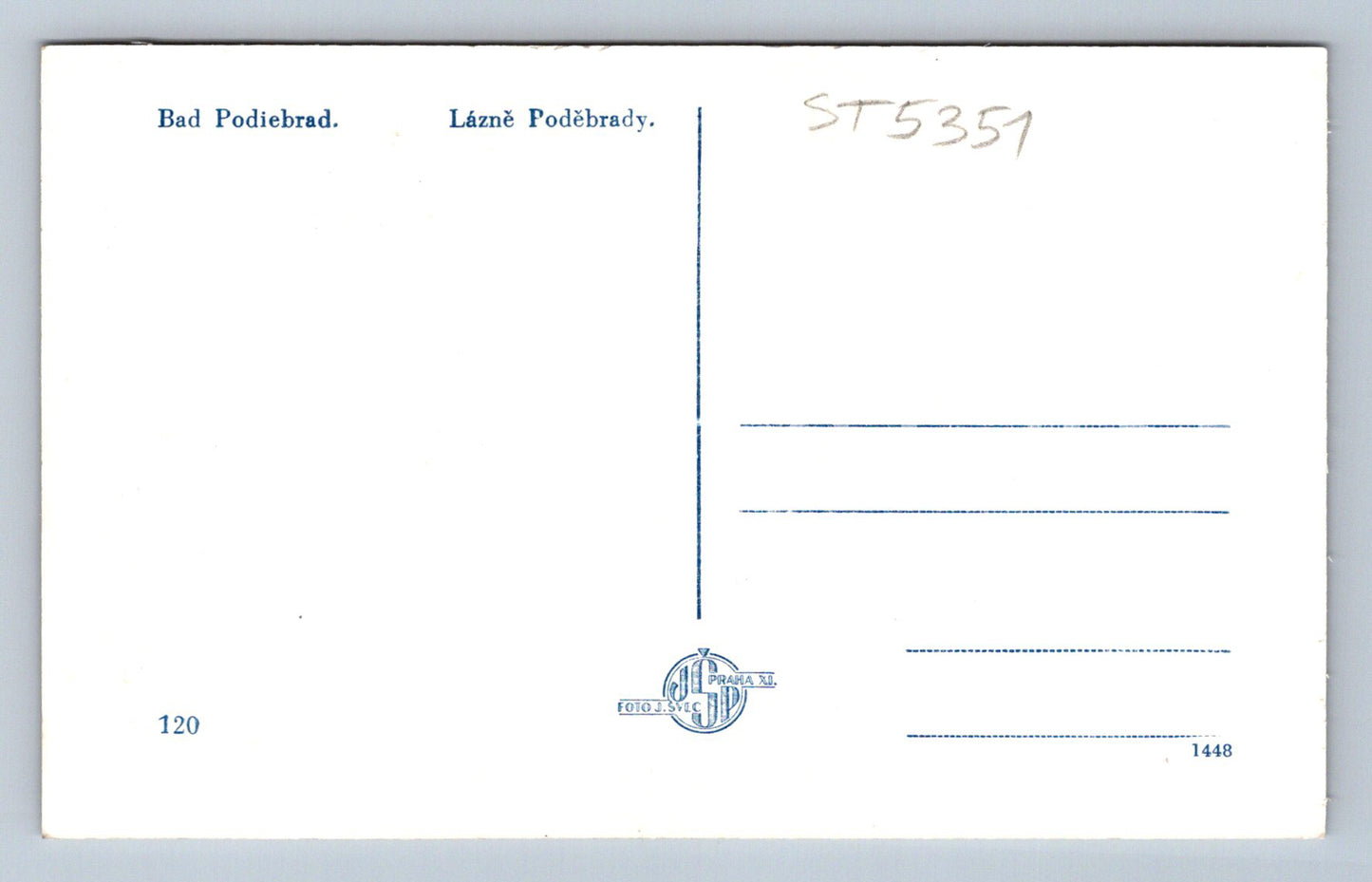 Pohlednice LÁZNĚ PODĚBRADY (ST5351)