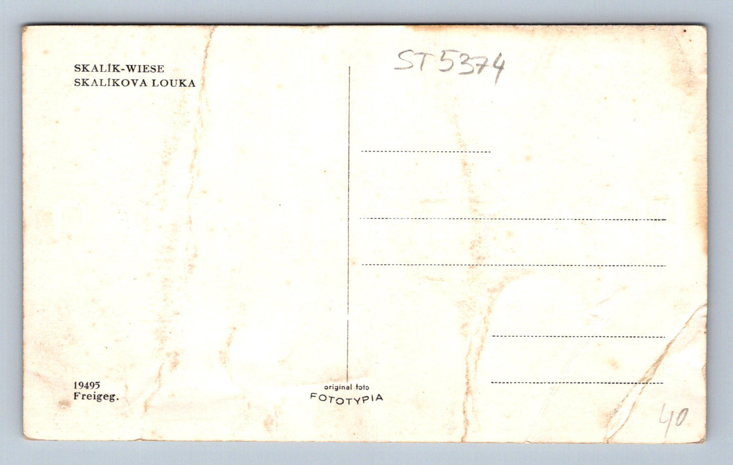 Pohlednice SKALÍKOVA LOUKA (ST5374)