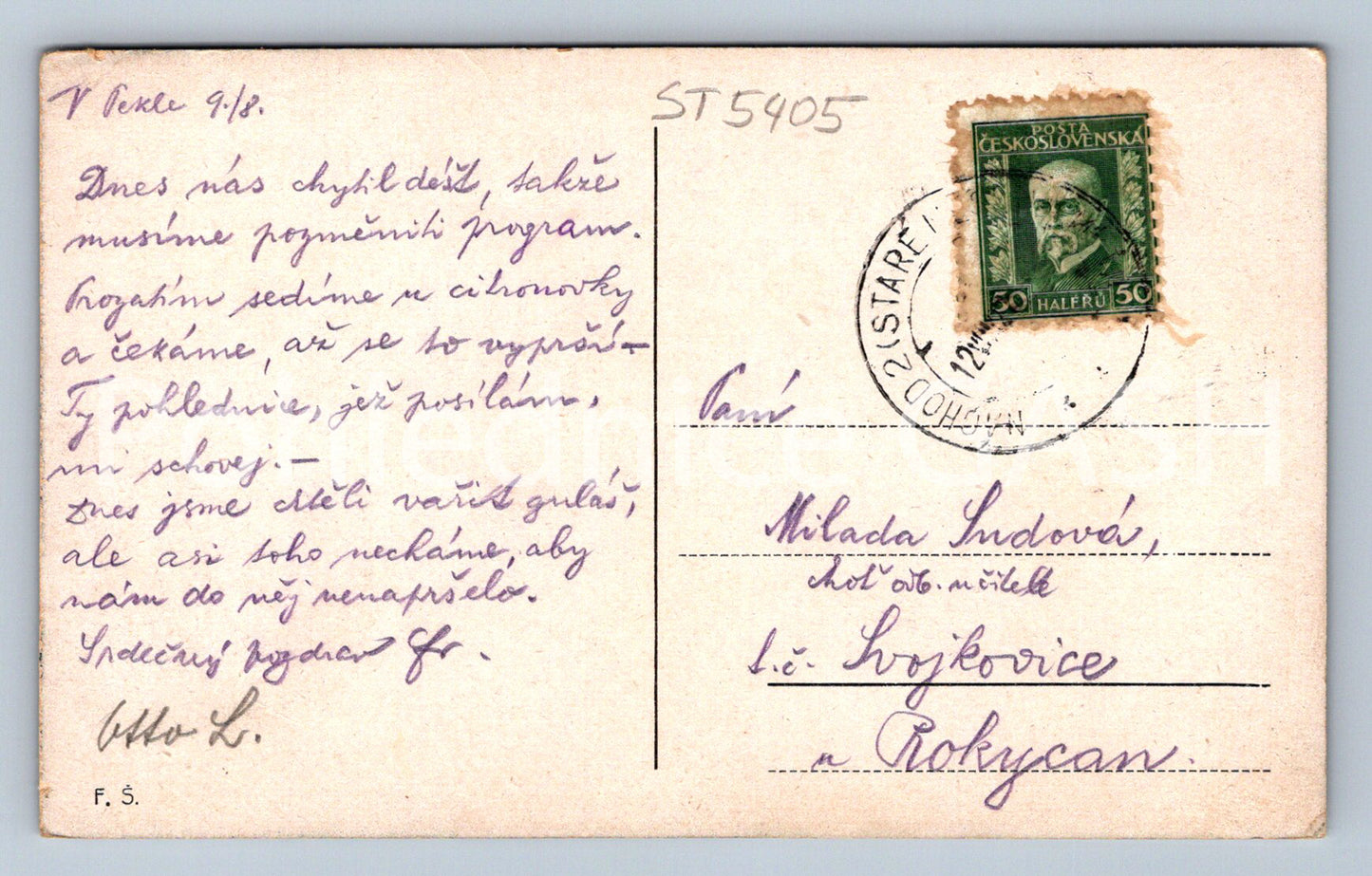 Pohlednice POZDRAV Z PEKLA (ST5405)