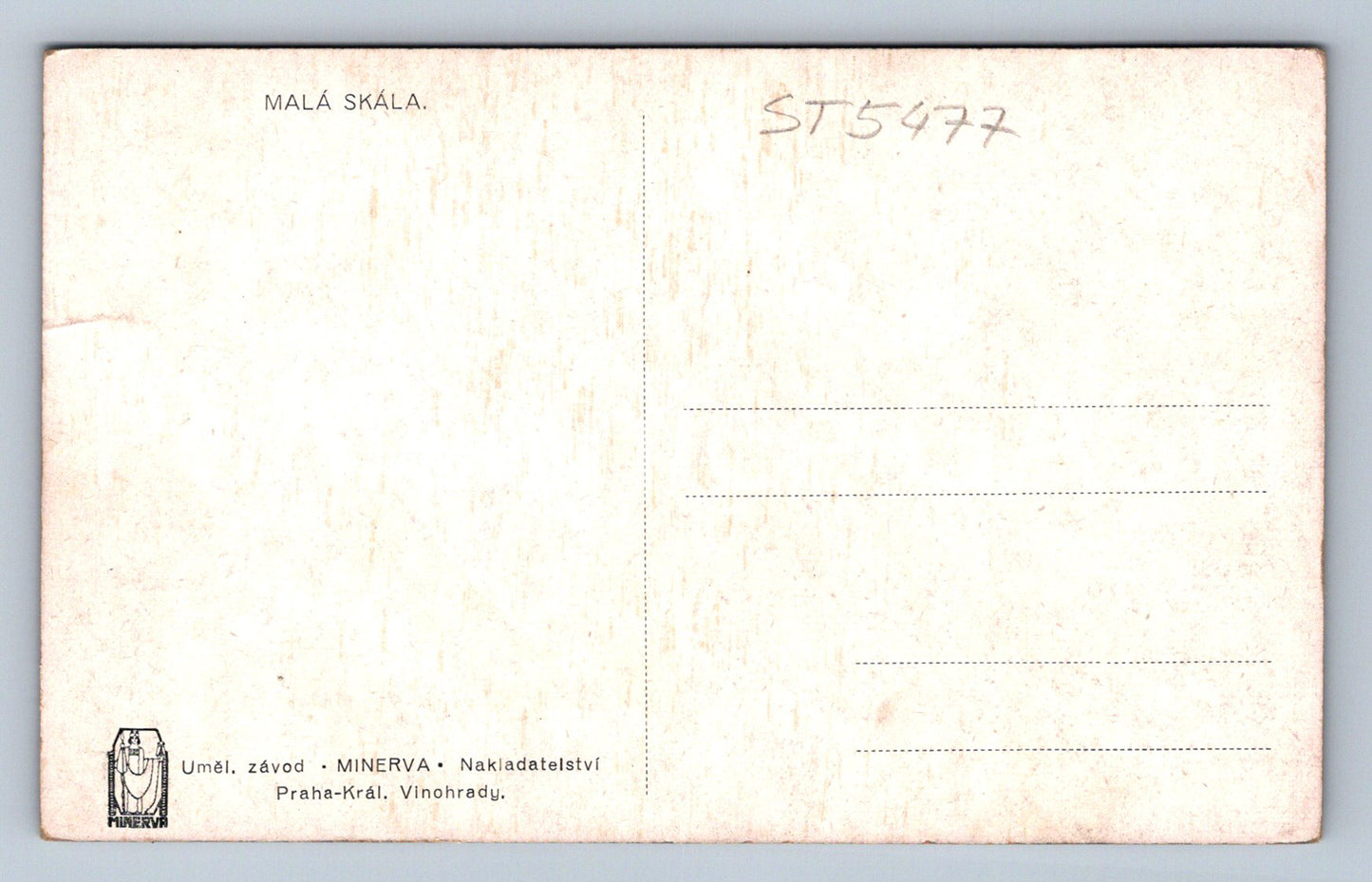 Pohlednice MALÁ SKÁLA (ST5477)
