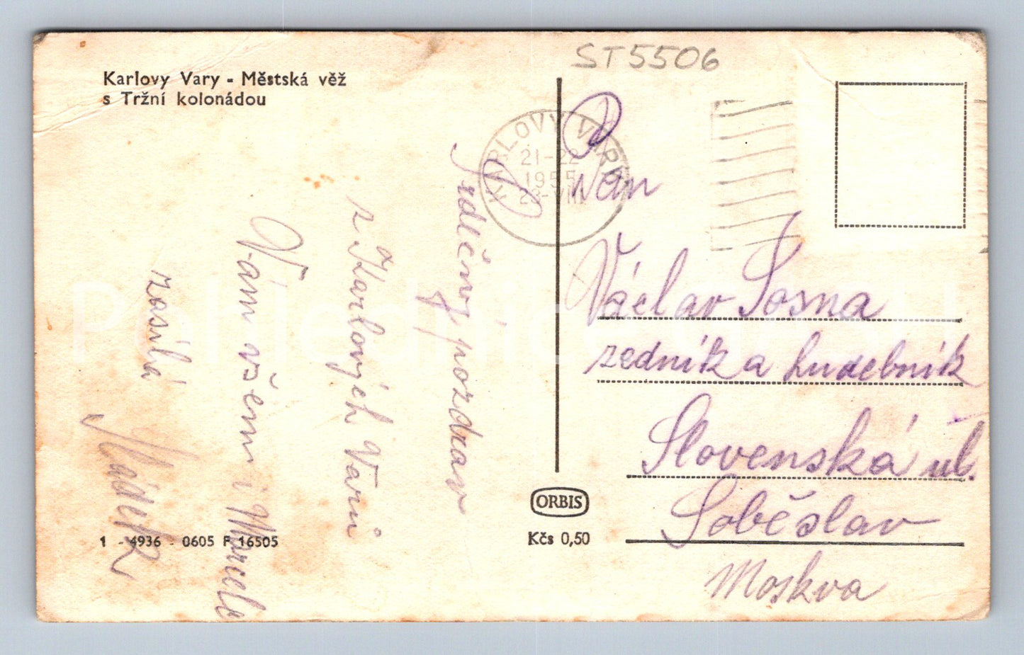 Pohlednice KARLOVY VARY (ST5506)