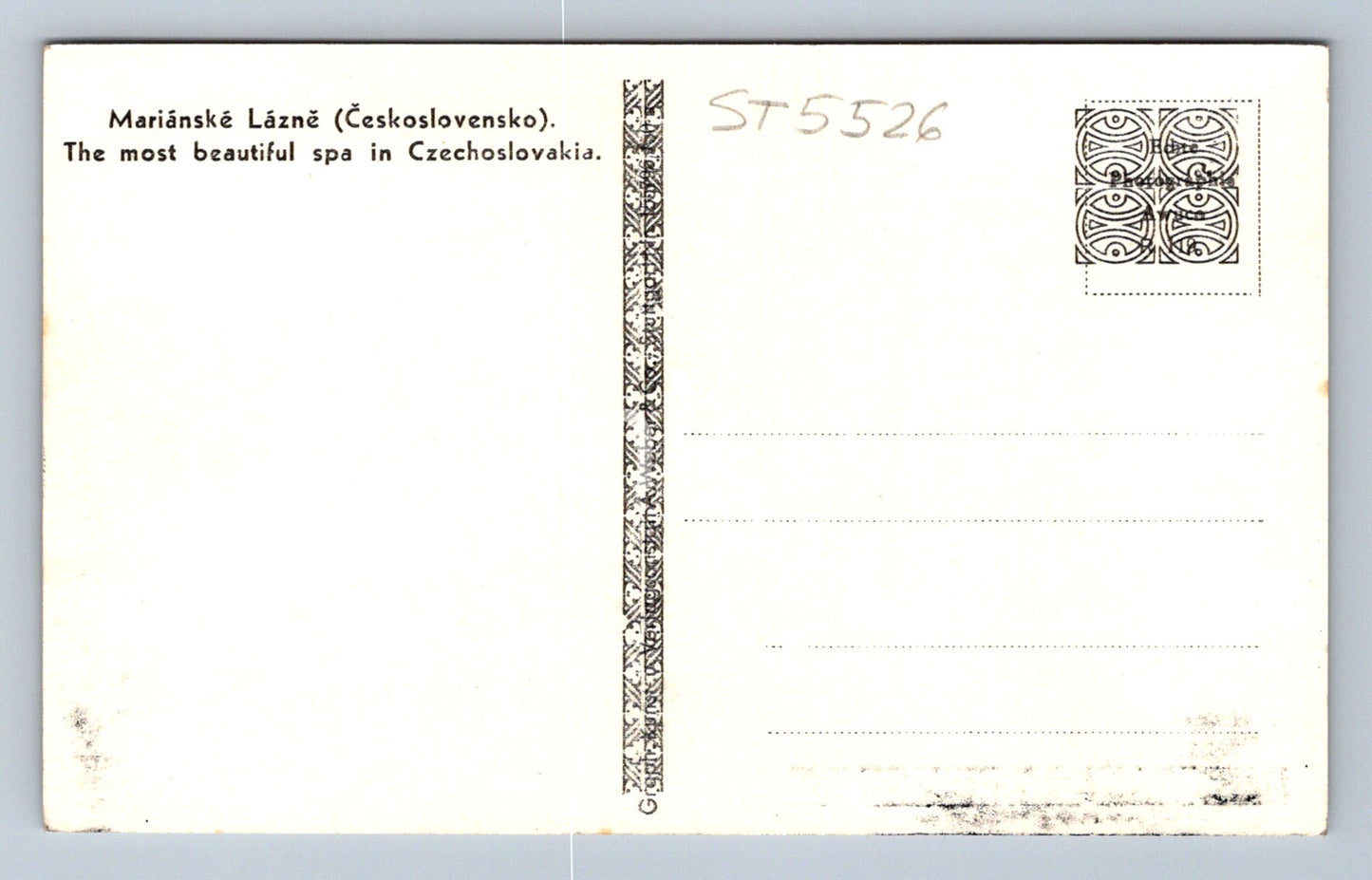 Pohlednice MARIÁNSKÉ LÁZNĚ (ST5526)