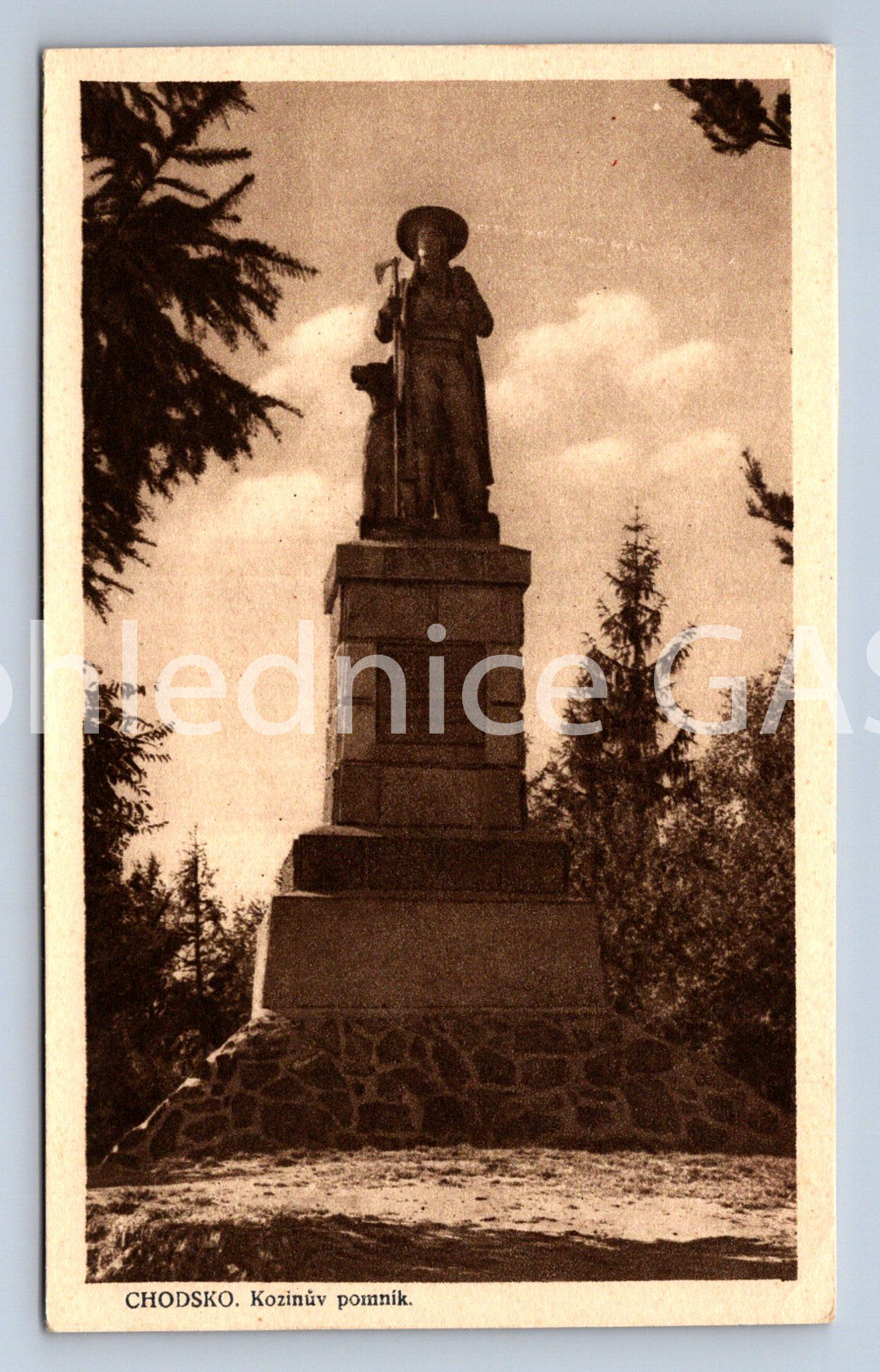 Pohlednice CHODSKO - KOZINŮV POMNÍK (ST5530)