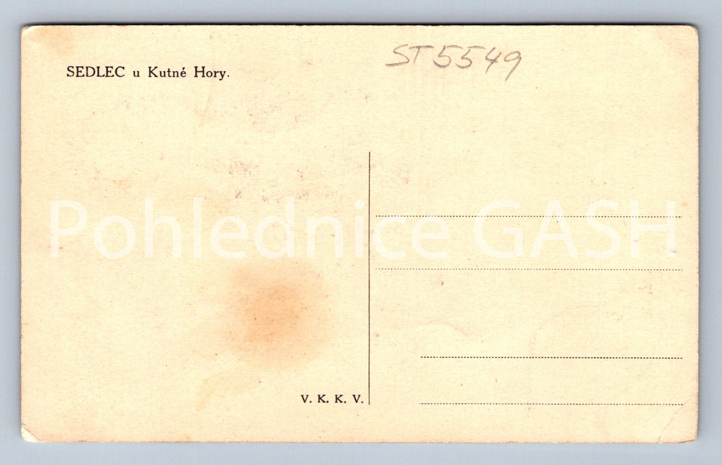 Pohlednice SEDLEC U KUTNÉ HORY (ST5549)