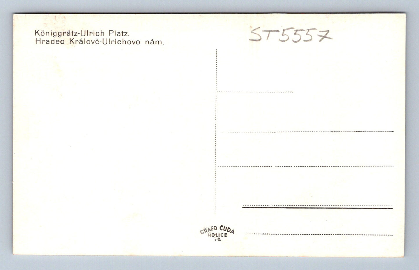 Pohlednice HRADEC KRÁLOVÉ - ULRICHOVO NÁMĚSTÍ (ST5557)