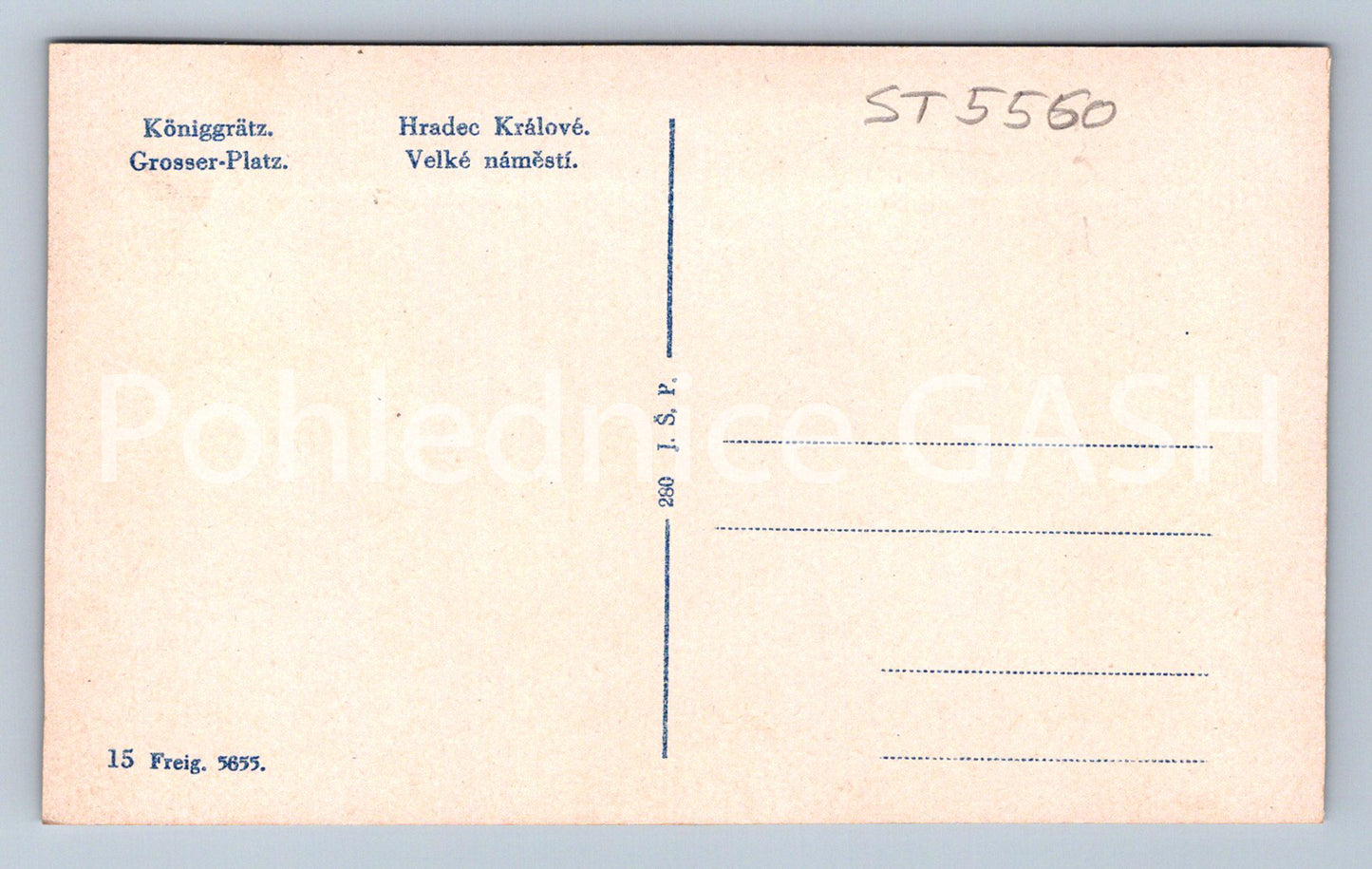 Postcard HRADEC KRÁLOVÉ - GRAND SQUARE (ST5560)