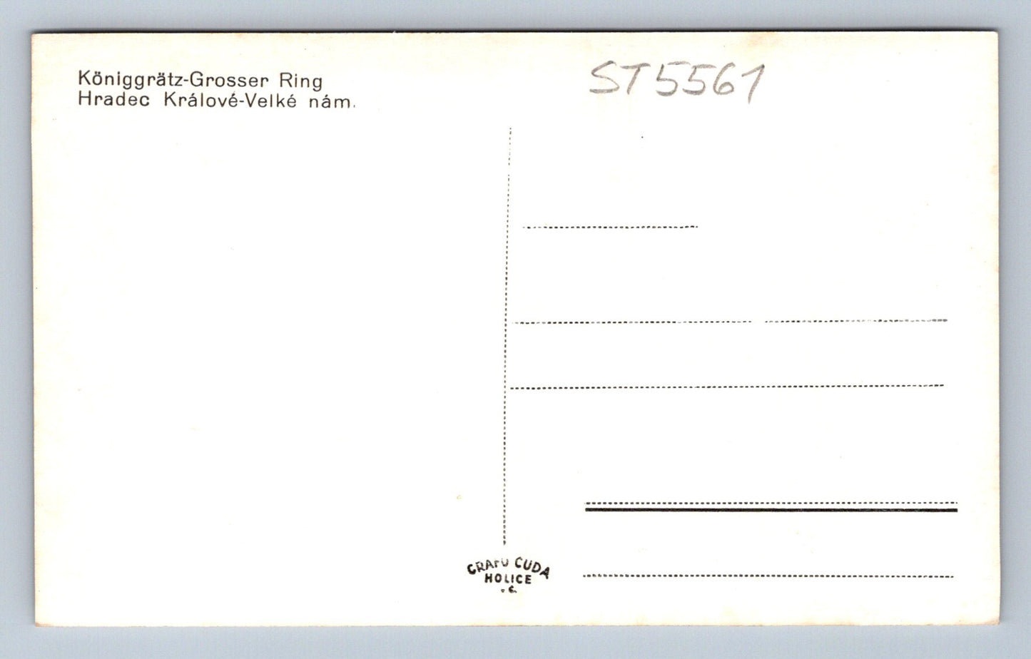 Postcard HRADEC KRÁLOVÉ - GREAT SQUARE (ST5561)