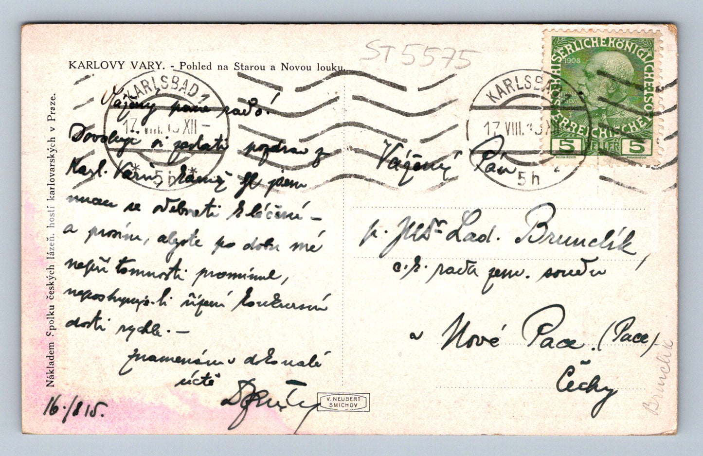 Postcard KARLOVY VARY (ST5575)