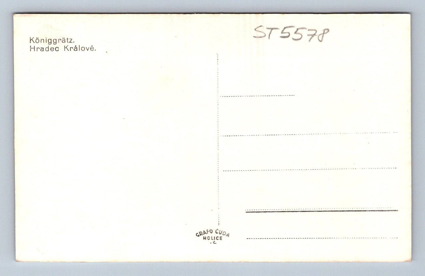 Postcard HRADEC KRÁLOVÉ (ST5578)