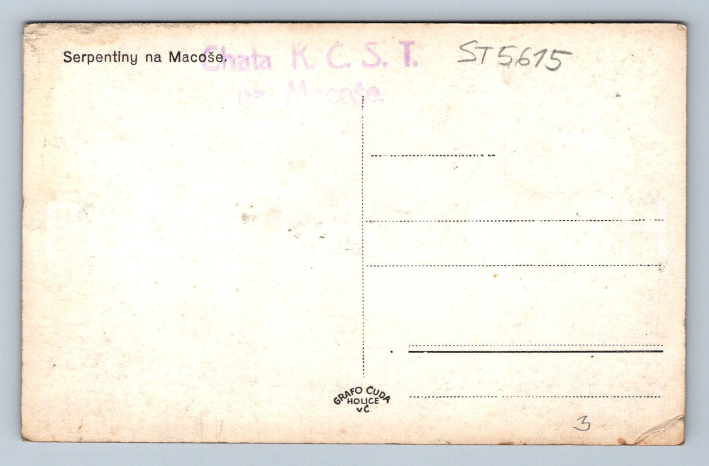 Postcard SERPENTINES ON THE STEPMOTHER (ST5615)