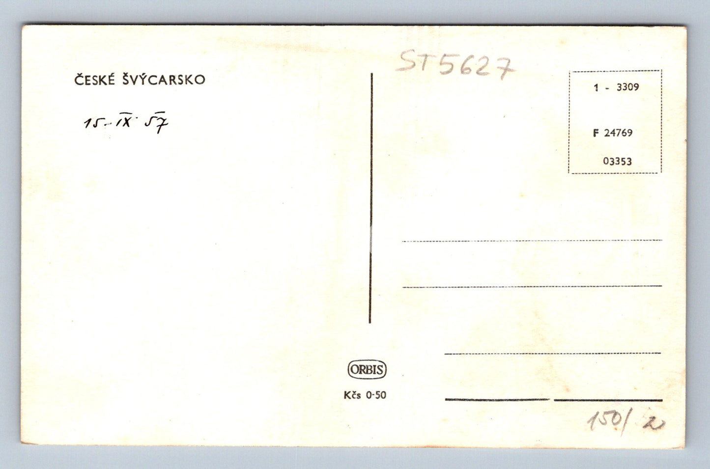 Postcard BOHEMIAN SWITZERLAND (ST5627)