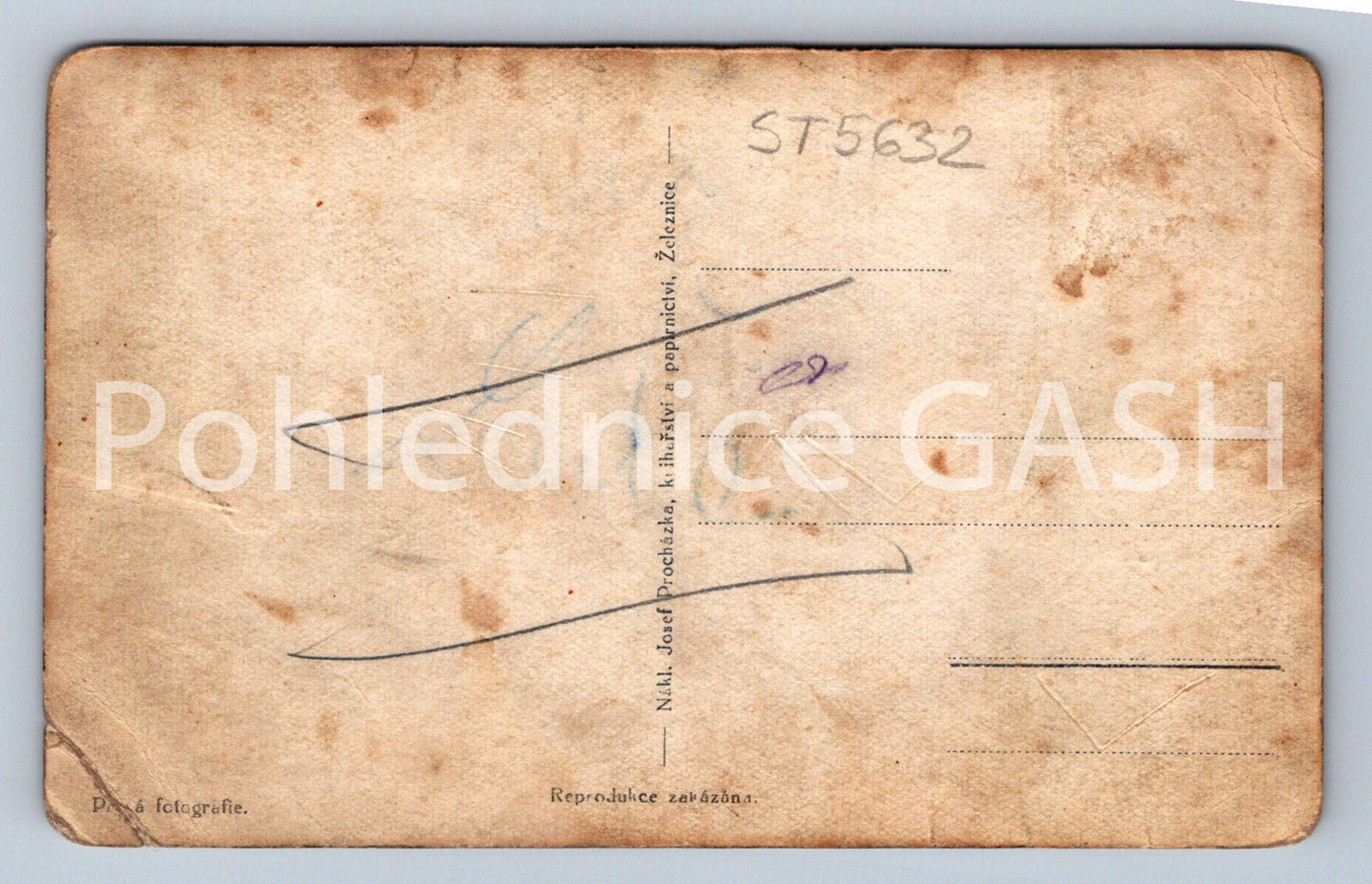 Postcard LÁZNĚ ŽELEZNICE - EASTERN PART (ST5632)