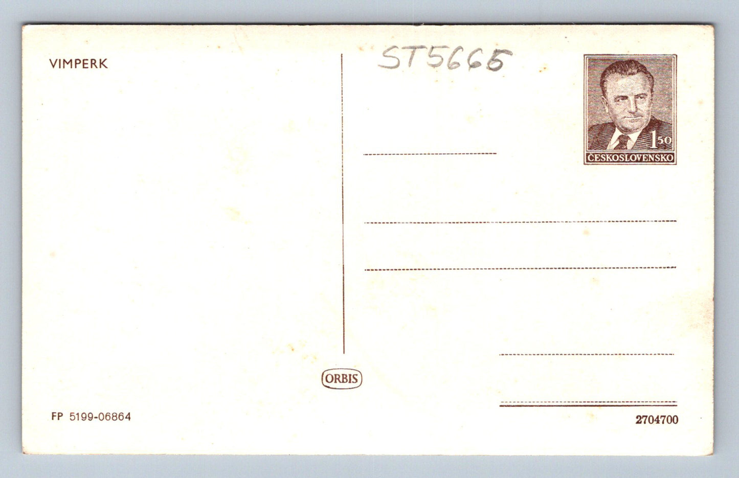 Postcard VIMPERK (ST5666)