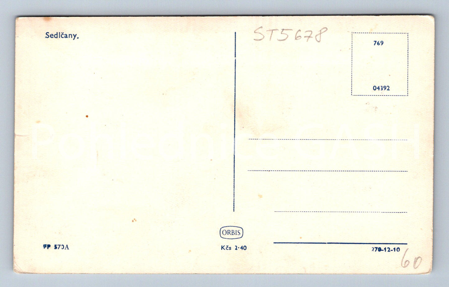 Postcard SEDLČANY (ST5678)