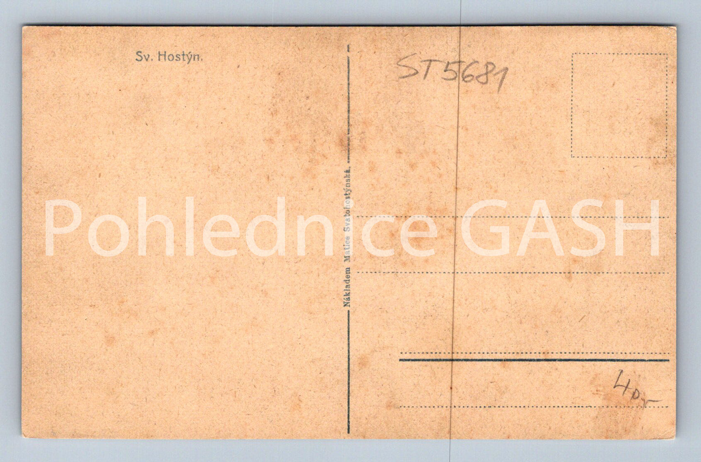 Postcard HOLY FASTING (ST5681)